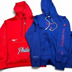 Philadelphia 76ers Nike NBA dri-fit hoodie lot of 2 size large
